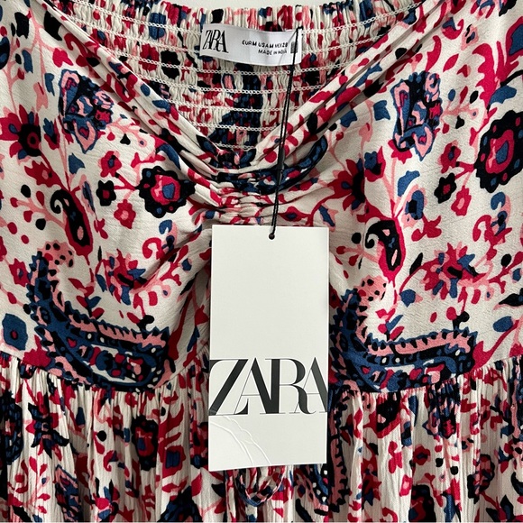 🆕 NWT ZARA Sleeveless Maxi Dress | Paisley Print | Size M - Picture 8 of 12